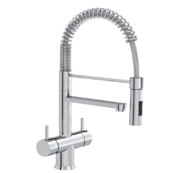 Miscelatore meccanico a 5 vie con mollone basso